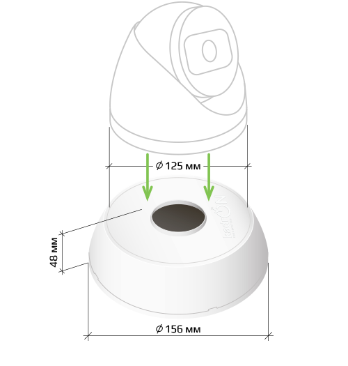 Монтажная коробка KadrON JB2-125W