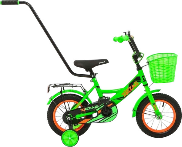 Детский велосипед с ручкой ZigZag Classic 12 / ZG-1202 - фото