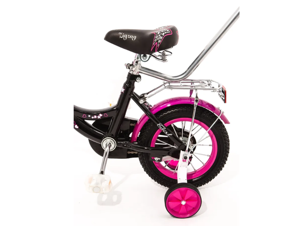 Детский велосипед с ручкой ZigZag Girl 12 / ZG-1223