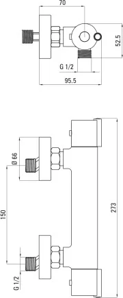 Гигиенический душ со смесителем Deante Neo BOJS04BT-66
