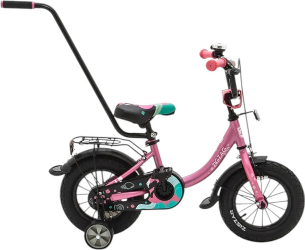 Детский велосипед с ручкой ZigZag Zoo 12 / ZG-1282 - фото