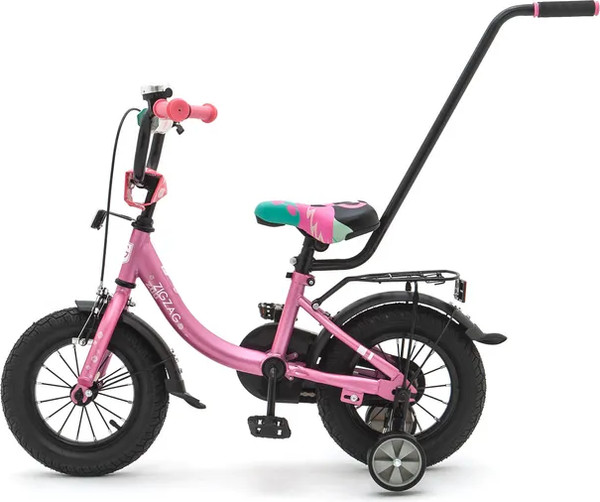 Детский велосипед с ручкой ZigZag Zoo 12 / ZG-1282