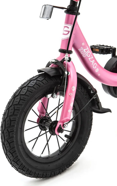 Детский велосипед с ручкой ZigZag Zoo 12 / ZG-1282