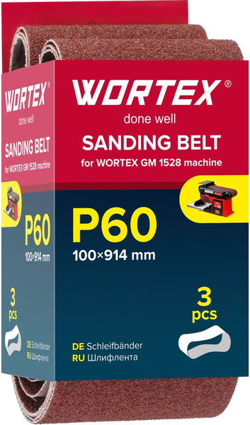 Набор шлифлент Wortex GM 1528 / 1325974 - фото