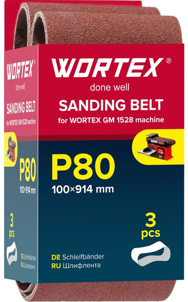 Набор шлифлент Wortex GM 1528 / 1325975 - фото