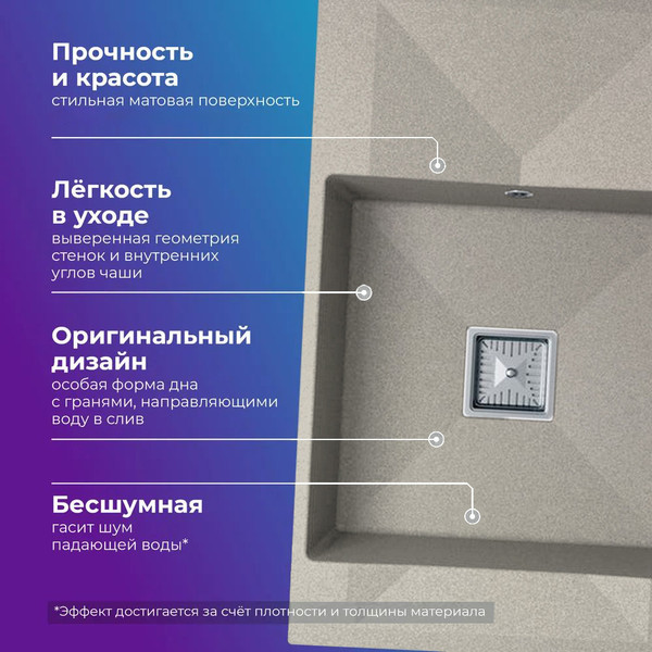 Мойка кухонная Polygran Blade 780