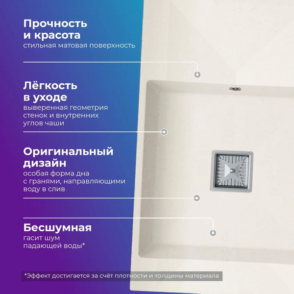 Мойка кухонная Polygran Blade 780