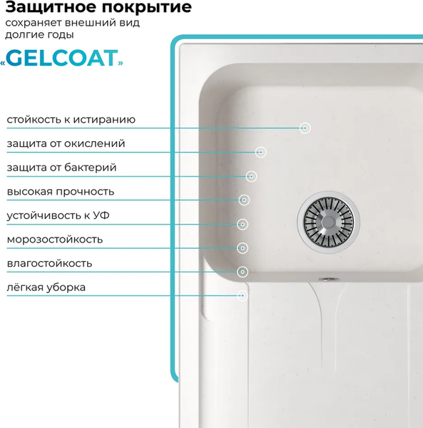 Мойка кухонная Polygran Alto 780