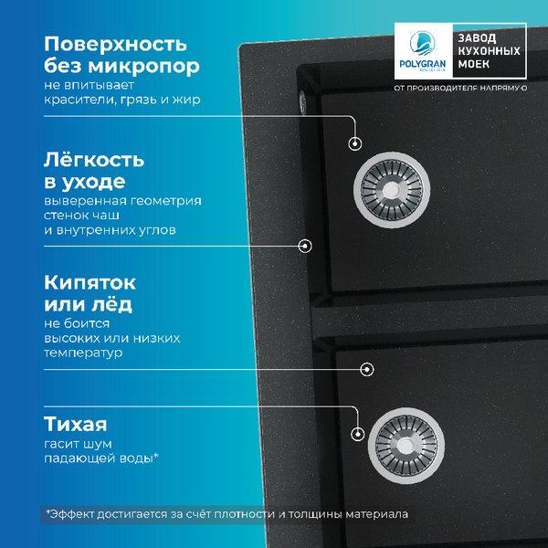 Мойка кухонная Polygran Brig 790