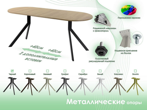 Обеденный стол AMC Elite Е18(1200) D3
