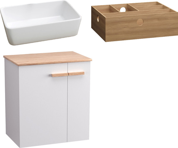 Тумба с умывальником Lauter Adri 59 + 21674A - фото