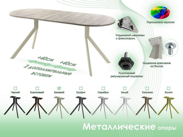 Обеденный стол AMC Elite Е18(1200) D3