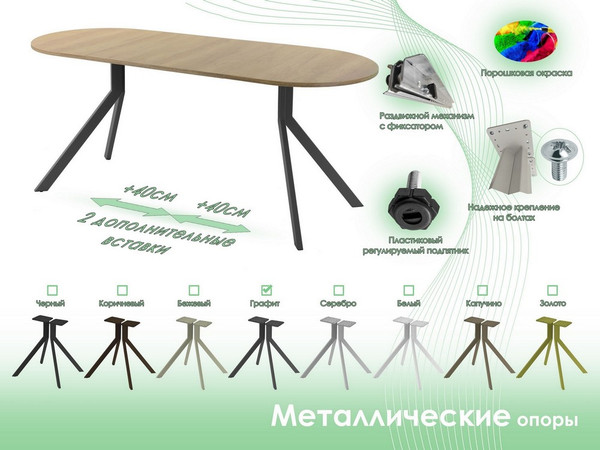 Обеденный стол AMC Elite Е18(1200) D3