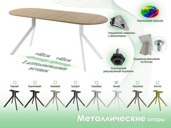 Обеденный стол AMC Elite Е18(1200) D3