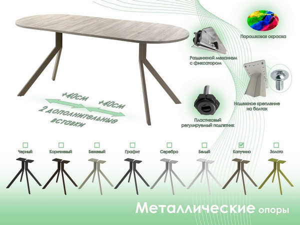 Обеденный стол AMC Elite Е18(1200) D3