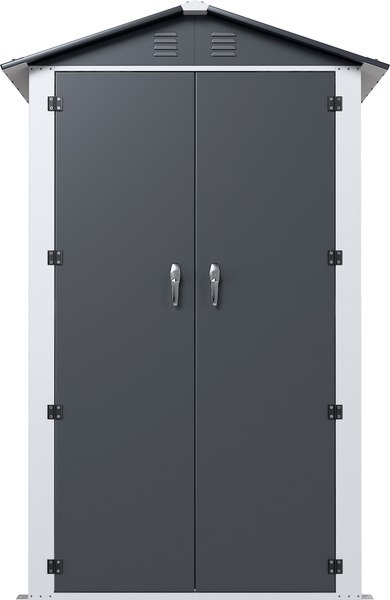 Сарай из металла No Brand С двухскатной крышей SP-DS-01 Gr - фото