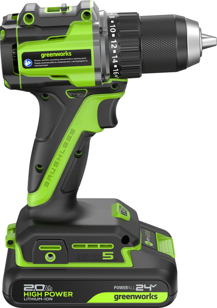 Аккумуляторная дрель-шуруповерт Greenworks DD560 / 3708407CUA