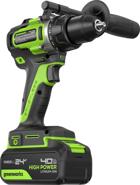 Аккумуляторная дрель-шуруповерт Greenworks GD24DD90 бесщеточная 24V / 3707507CUD