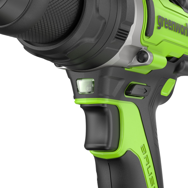 Аккумуляторная дрель-шуруповерт Greenworks GD24DD140 бесщеточная 24V / 3707607CUB