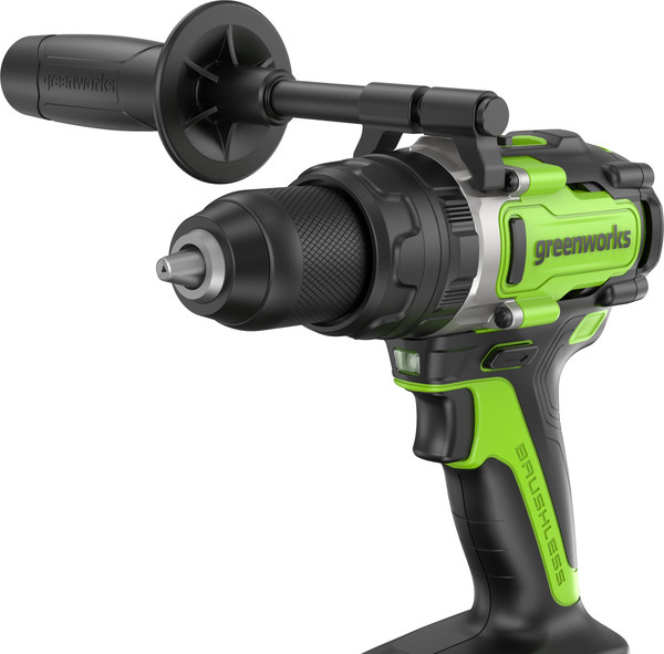 Аккумуляторная дрель-шуруповерт Greenworks GD24DD140 бесщеточная 24V / 3707607CUD