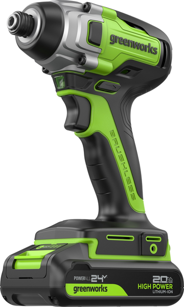 Аккумуляторный шуруповерт Greenworks GD24ID3 бесщеточный 24V / 3802807CUA