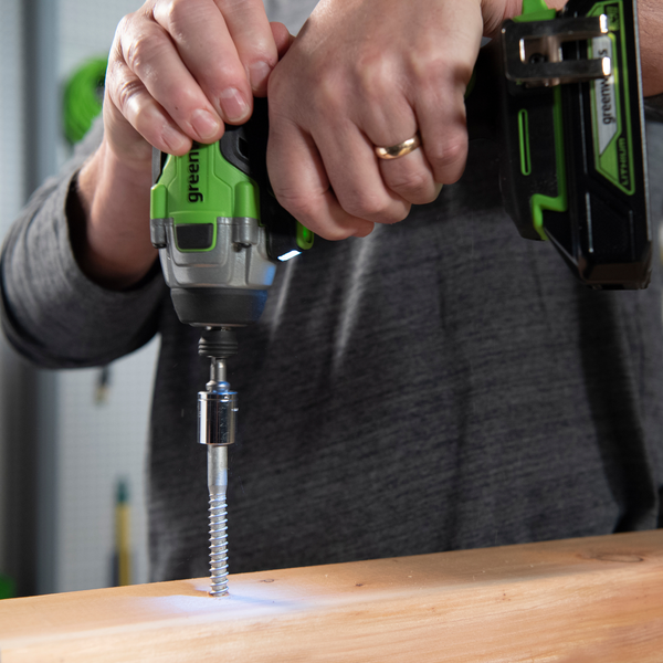 Аккумуляторный шуруповерт Greenworks GD24ID3 бесщеточный 24V / 3802807CUB