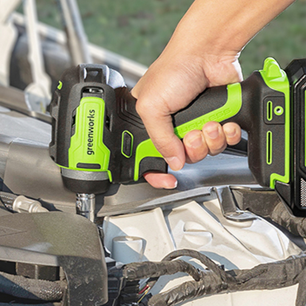 Аккумуляторный гайковерт Greenworks G24IW200 бесщеточный 24V / 3803607CUA