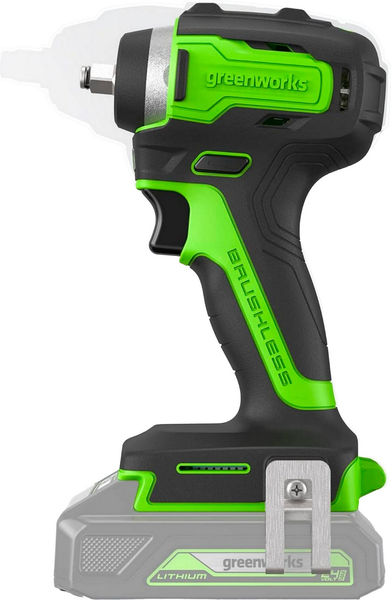 Аккумуляторный гайковерт Greenworks G24IW200 бесщеточный 24V / 3803607CUA