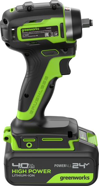 Аккумуляторный гайковерт Greenworks G24IW200 бесщеточный 24V / 3803607CUB