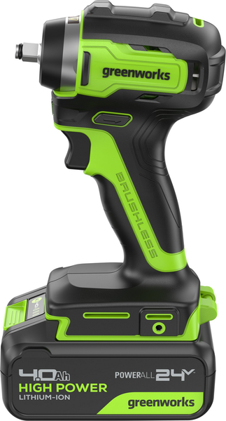 Аккумуляторный гайковерт Greenworks G24IW200 бесщеточный 24V / 3803607CUB