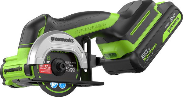 Угловая шлифовальная машина Greenworks GD24UCS / 3402007CUA