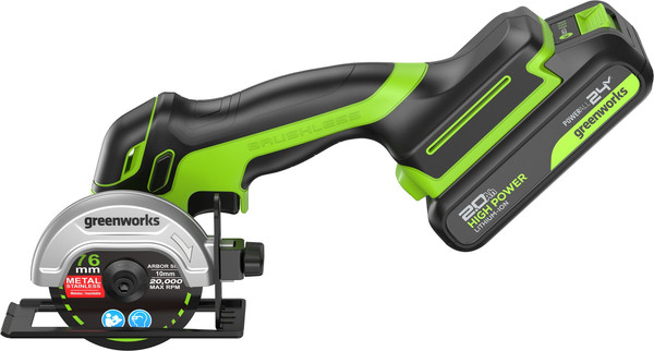 Угловая шлифовальная машина Greenworks GD24UCS / 3402007CUA