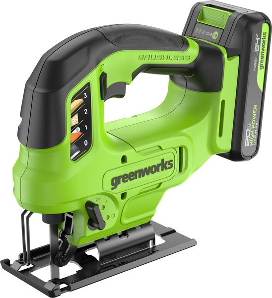 Электролобзик Greenworks GD24JS90 бесщеточный 24V / 3601707CUA - фото