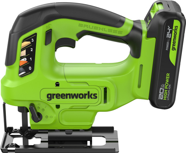 Электролобзик Greenworks GD24JS90 бесщеточный 24V / 3601707CUA