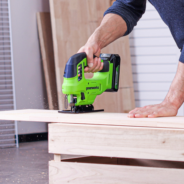 Электролобзик Greenworks GD24JS90 бесщеточный 24V / 3601707CUA