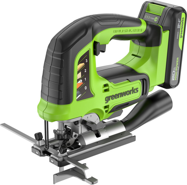 Электролобзик Greenworks GD24JS120 бесщеточный 24V / 3601407CUA - фото