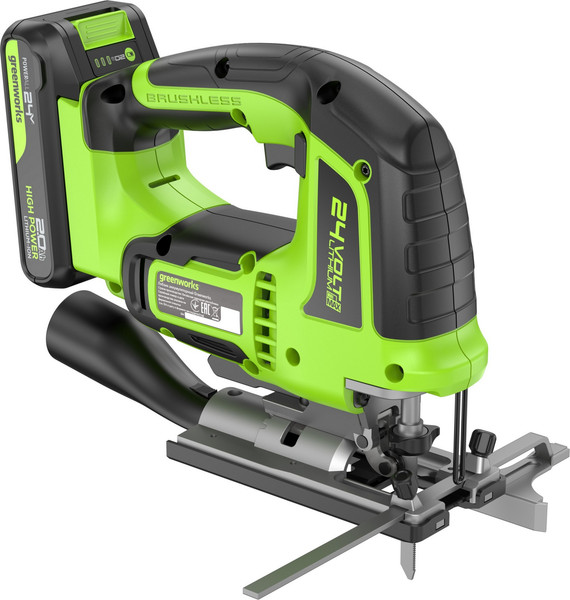 Электролобзик Greenworks GD24JS120 бесщеточный 24V / 3601407CUA