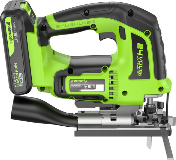 Электролобзик Greenworks GD24JS120 бесщеточный 24V / 3601407CUA