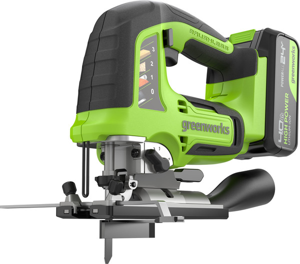 Электролобзик Greenworks GD24JS120 бесщеточный 24V / 3601407CUB - фото