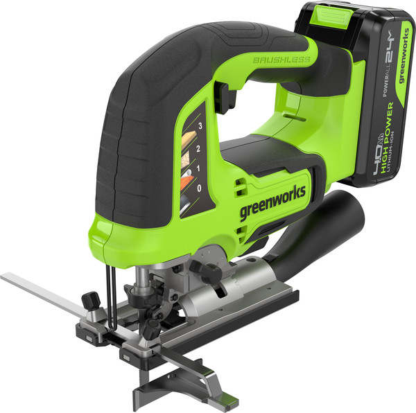 Электролобзик Greenworks GD24JS120 бесщеточный 24V / 3601407CUB