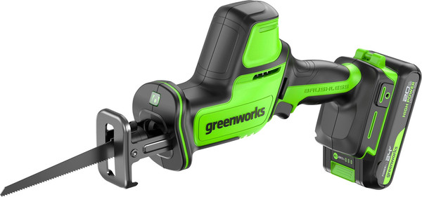 Сабельная пила Greenworks GPT-CRS-25 бесщеточная 24V / 1200507CUA - фото