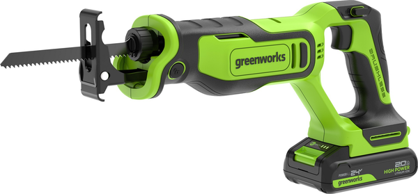 Сабельная пила Greenworks GPT-BLRS-1 бесщеточная 24V / 1200607CUA