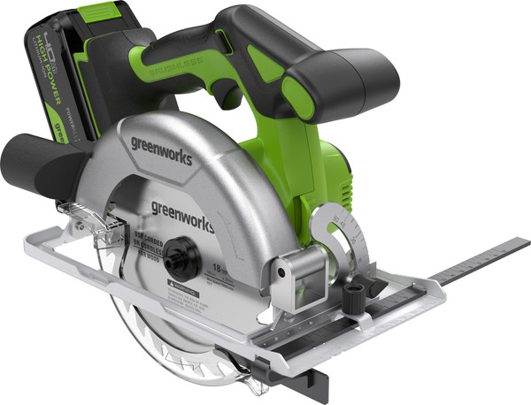 Дисковая пила Greenworks GD24CS165 / 1501607CUB