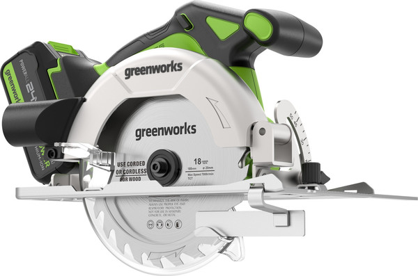 Дисковая пила Greenworks GD24CS165 / 1501607CUG