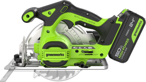 Дисковая пила Greenworks GD24CS165 / 1501607CUG