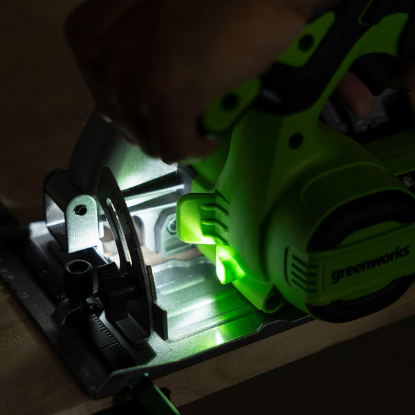 Дисковая пила Greenworks GD24CS165 / 1501607CUG