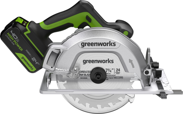 Дисковая пила Greenworks GD24CS бесщеточная 24V / 1500907CUB