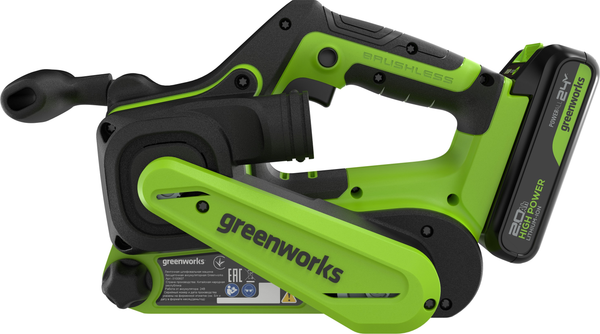 Ленточная шлифовальная машина Greenworks G24BS бесщеточная 24V / 3100607CUA