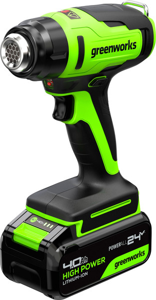 Строительный фен Greenworks G24HG 24V 550°С / 3400207CUB - фото