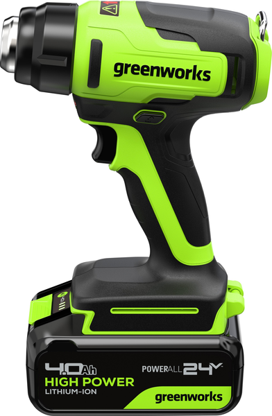 Строительный фен Greenworks G24HG 24V 550°С / 3400207CUB